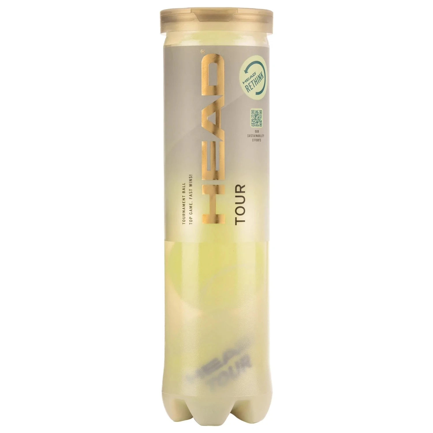 Head Tour Tennis Balls 4b Tube - 12dz/144 Balls 3 Head Tour Tennis Balls 4b Tube - 12dz/144 Balls